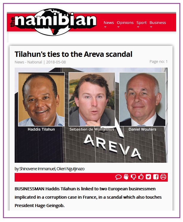 L'ex-agent secret qui en sait beaucoup trop #17 Areva et l'argent de l'affaire UraMin : la Namibie